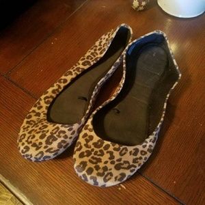 Cheetah print flats